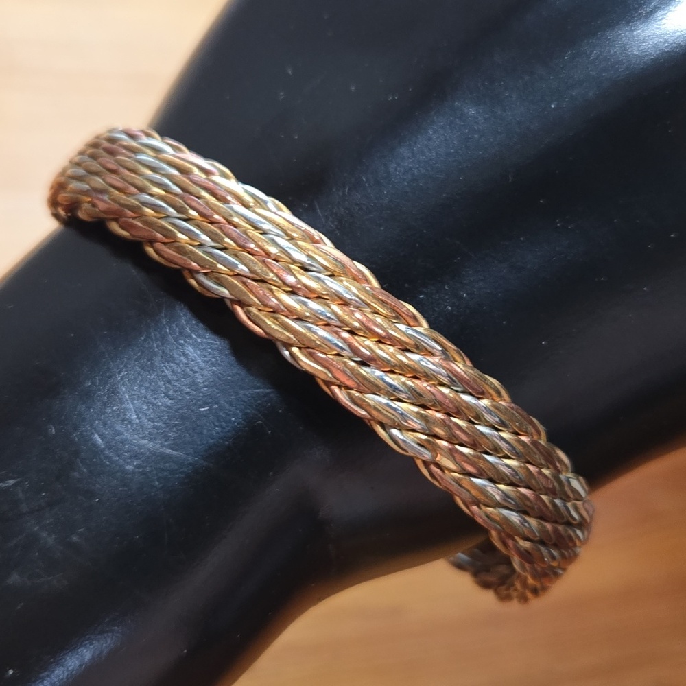 Mixed Metals Magnetic Therapy Bracelet